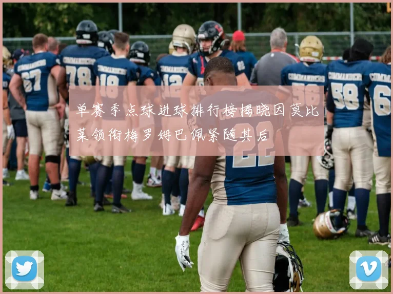 单赛季点球进球排行榜揭晓因莫比莱领衔梅罗姆巴佩紧随其后